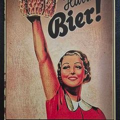 Octoberfest / beer, vintage style metal sign .