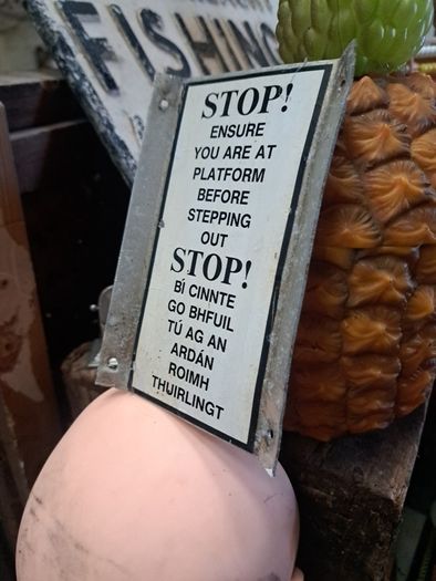 Vintage Original Railway Warning Sign