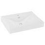 Luxury Basin with Faucet Hole Matt White 60x46 cm Ceramic Image 2
