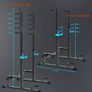 Squat Rack Multi-Function Barbell Rack Height Adjustable Dip Stand Home Gym Weight Lifting Bench Press Dip Station Push up Portable Strength Training Dumbbell Rack Image 2