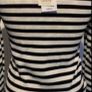 top bnwt Mangi black & white stripe wrap effect organic cotton top medium Image 5