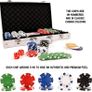 Texas Hold'em Poker Set - 300 Piece Set in Aluminium Case with 11.5g Heavyweight Poker Chips 2 Decks of Playing Cards Dealer Big Blind and Small Blind Buttons and 5 Dice (FREE POSTAGE) Image 5