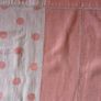 Vintage tablecloth and napkins pink polkadot reversible Image 4