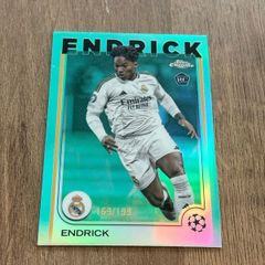 ENDRICK 2024-25 Topps Chrome UEFA CC Aqua Lava 169/199 RC Rookie