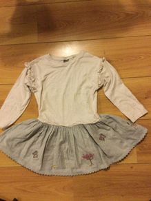 Next Beautiful Embroidered Girls Dress 3-4 years