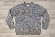 Folk Fisherman Wool Blend Crewneck Jumper Sweater Mens M/L