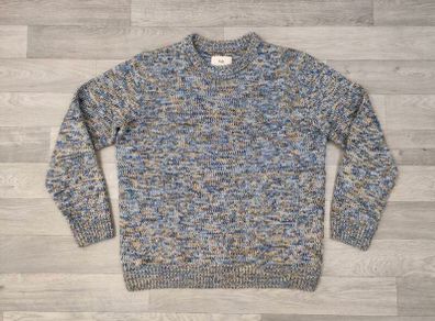 Folk Fisherman Wool Blend Crewneck Jumper Sweater Mens M/L