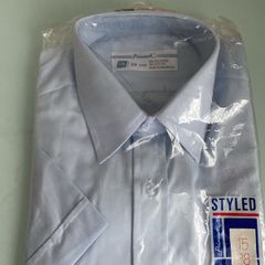BNWT Blue Short Sleeve Shirt, size 15