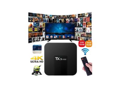 LIMITED OFFER! 30% OFF!! TX3 Mini Android TV Box 2GB/16GB Android 9.0 with Loads of Apps YouTube Netflix Etc