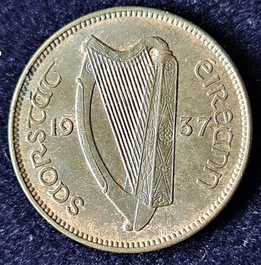 Ireland 1937 1/4d farthing excellent uncirculated coin
