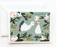 Congrats Stork Card