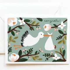 Congrats Stork Card