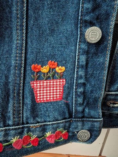 Avoca denim patchwork jacket