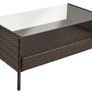 Decorative garden furniture set of chairs and glass table Image 3