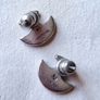 Sterling Silver Double Axe Head Bracelet With Matching Earrings Image 4