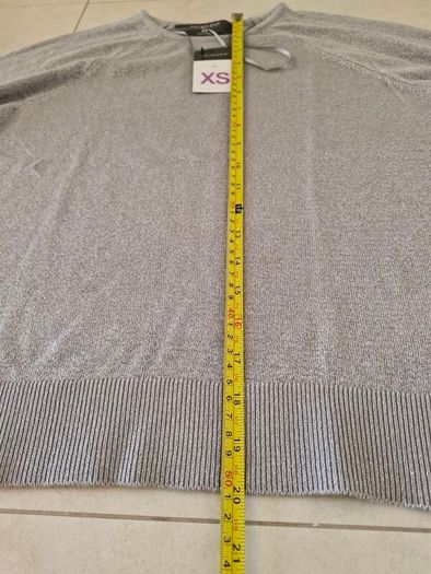 Light jumper from Primark with metallic thread silver grey size XS-M