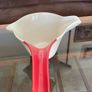 Retired 2019 Ikea Varmer Hot Chocolate Cocoa Two Spout Jug Pitcher Cream Red Handle Image 10