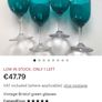 Amazing Set of Six Antique Hand-Blown Bristol Green Sherry Glasses, Stunning Teal Green Bowls with Clear Stems, circa 1890, Capacity 80mls Image 7