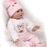 Realistic Reborn Dolls 22inch 55cm Lifelike Baby Dolls Soft Silicone Vinyl Weighted Cloth Body with Feeding Kit Reborn Dolls Girls (FREE POSTAGE) Image 3