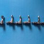 Electric Guitars Machine Head tuners 6 line chrome Jackson fender Stratocaster telecaster esp Ibanez electric guitars parts accessories Image 2
