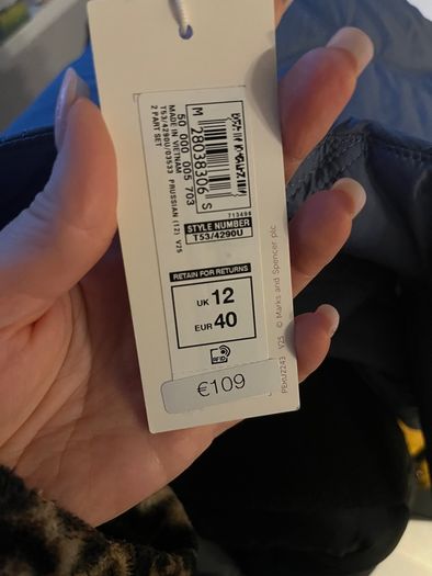 PER UNA M&S belted puffer coat size 12, NEW