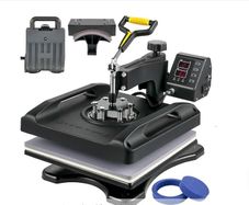 5-in-1 Multifunction Heat Press Machine for T-Shirts Mugs Caps & Plates