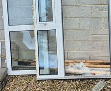 back door and window