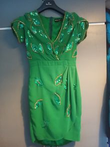 Virgos Lounge Green Sequin Dress