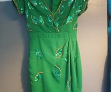Virgos Lounge Green Sequin Dress