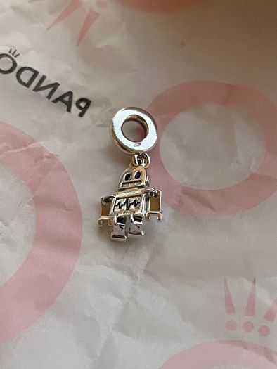 Pandora Bestie Robot Dangle charm-Brand new