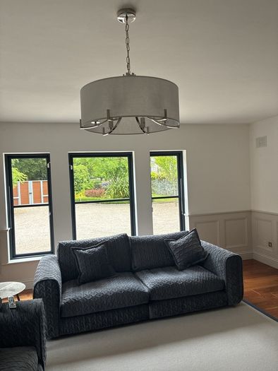 Beautiful light fitting with chrome detail