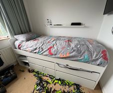 IKEA Slakt storage bed and mattress