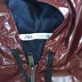 Zara mens wine pvc rain jacket medium m slim fit dior adidas Image 2