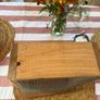 Unused Rustic Wooden Bird Feeder with Wire Mesh Image 6