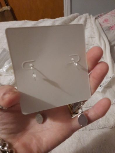 silver twisted leaf earrings