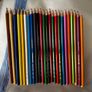 Lot stationery office school supplies - lever arch folders, plastic pockets, coloured pencils, stapler Image 2