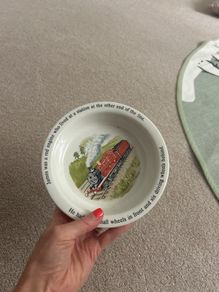 Tomas the tank engine ceramic bowl