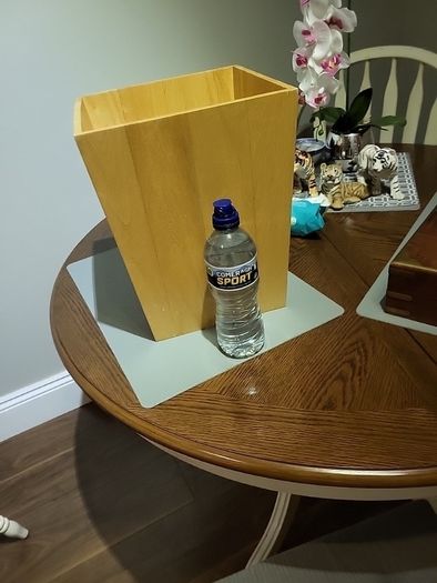 Waste paper basket wooden