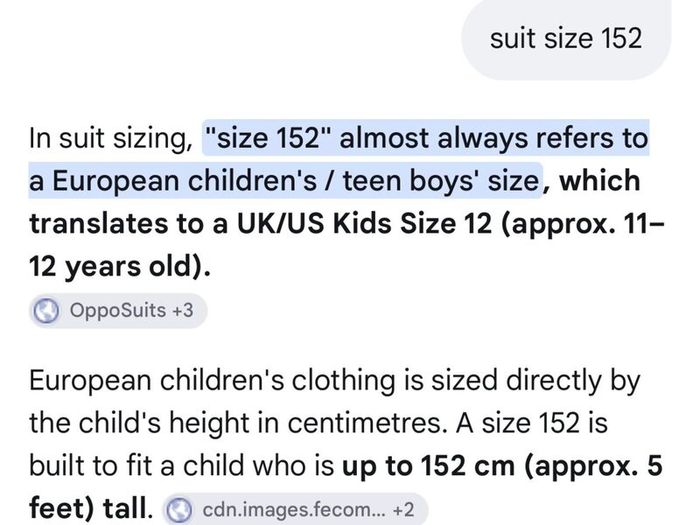Boys suit