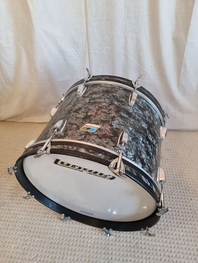 Ludwig Black Diamond Pearl Bass Kick Drum 20 x 14 downbeat virgin