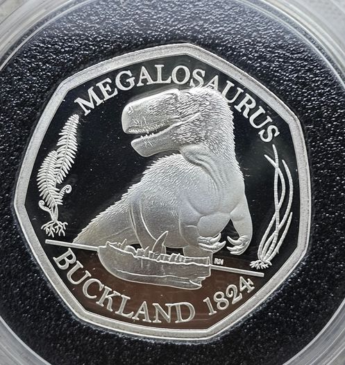 Royal Mint 2020 50p Silver Proof Dinosauria Collection Magalozaurus