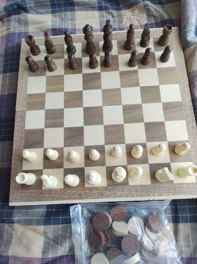 wooden chess set