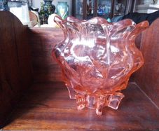 Vintage Amber Glass Bowl