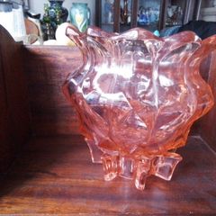 Vintage Amber Glass Bowl