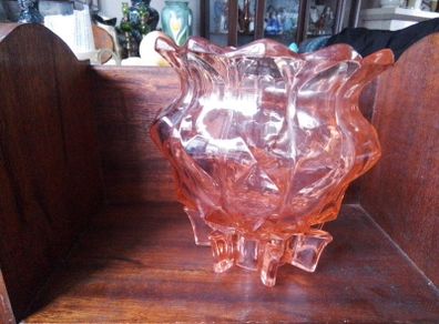 Vintage Amber Glass Bowl