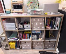 4 x 3 Cube Storage Unit Grey Finish