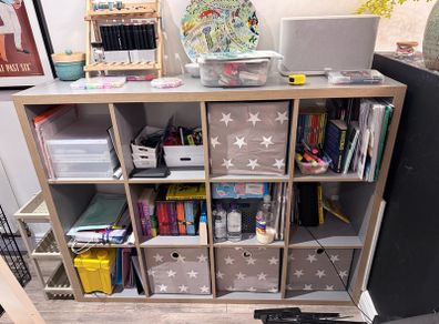 4 x 3 Cube Storage Unit Grey Finish