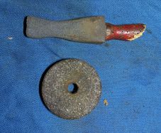 Farmers scythe/Reap Hook side Stone plus sharpening stone