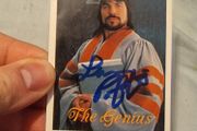 WWF Lanny Poffo The Genius Signed Card NM - WWE