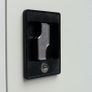 Office Cabinet with 2 Doors Grey 90 cm Steel Image 4